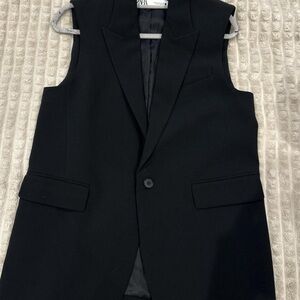 Zara Black Vest Size L  Oversized
